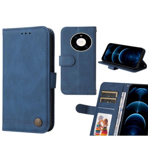 Huawei Mate 40 Pro Case Wallet Flip Leather Case Cover - Blue