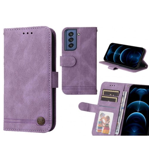 Samsung S21 Fe 5g Case Wallet Flip Leather Case Cover - Purple