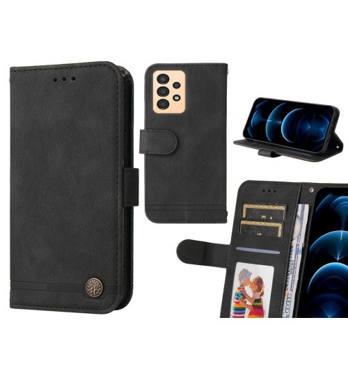 Samsung Galaxy A13 Case Wallet Flip Leather Case Cover - Black