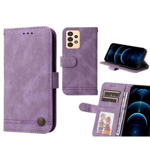 Samsung Galaxy A13 Case Wallet Flip Leather Case Cover - Purple