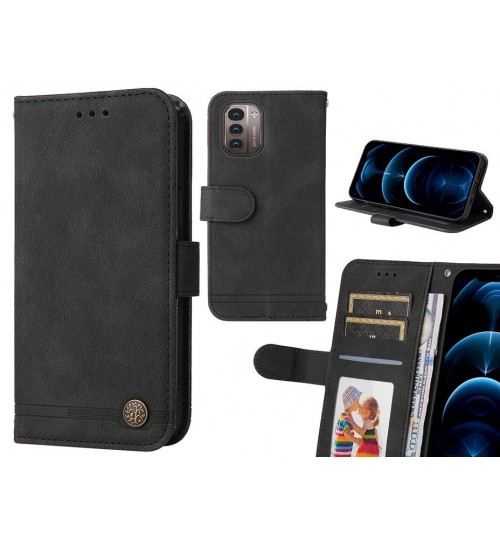 Nokia G21 Case Wallet Flip Leather Case Cover - Black