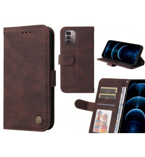 Nokia G21 Case Wallet Flip Leather Case Cover - Brown