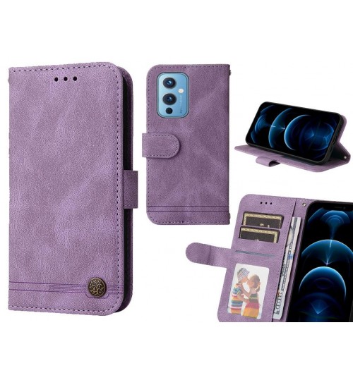 Oneplus 9 Case Wallet Flip Leather Case Cover - Purple
