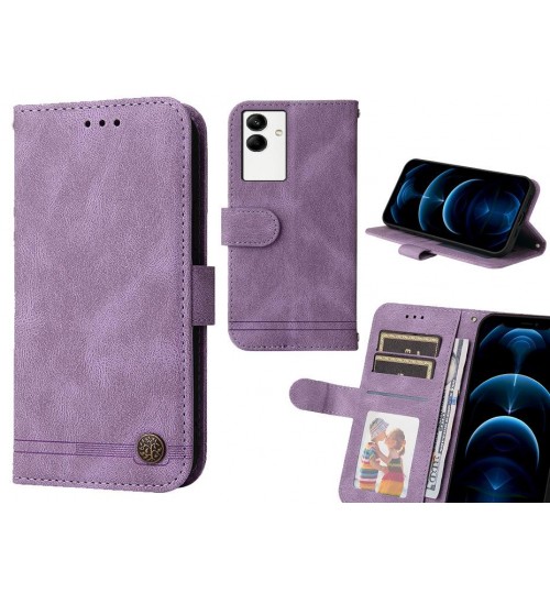 Samsung Galaxy A04 Case Wallet Flip Leather Case Cover - Purple