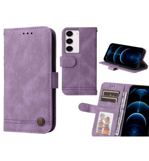Samsung Galaxy S23 Case Wallet Flip Leather Case Cover - Purple