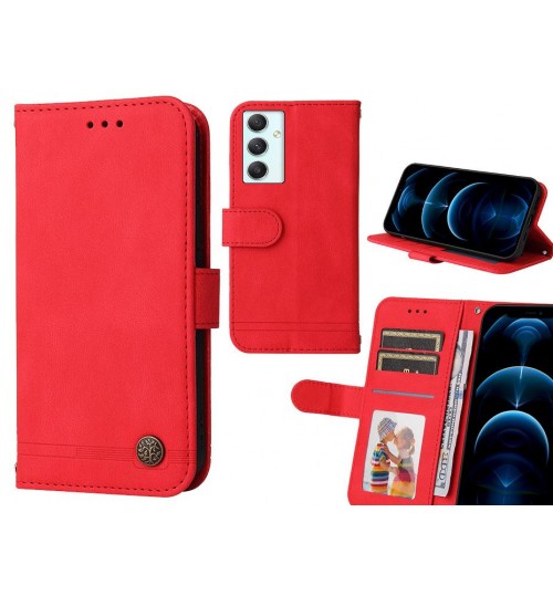 Samsung Galaxy A34 Case Wallet Flip Leather Case Cover - Red