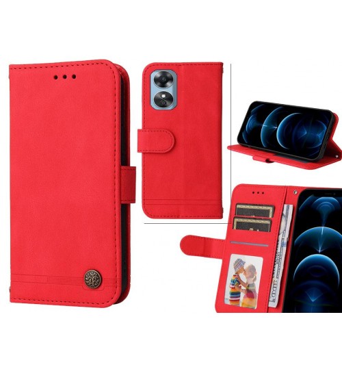 Oppo A17 Case Wallet Flip Leather Case Cover