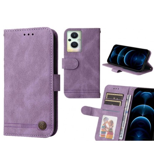 Oppo Reno 8 Lite 5g Case Wallet Flip Leather Case Cover - Purple