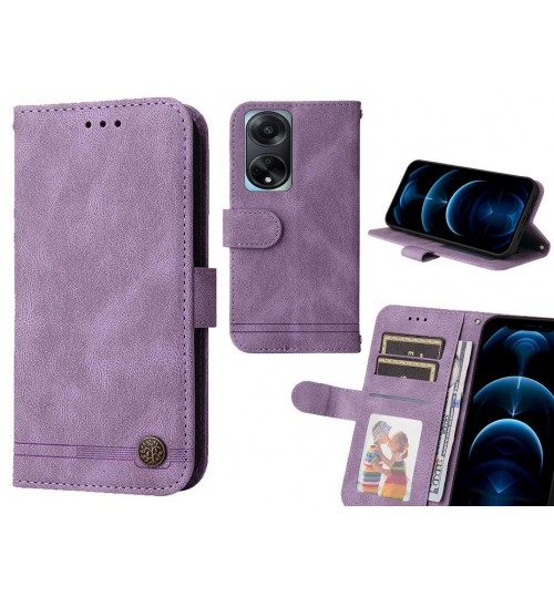Oppo Reno A98 5g Case Wallet Flip Leather Case Cover - Purple
