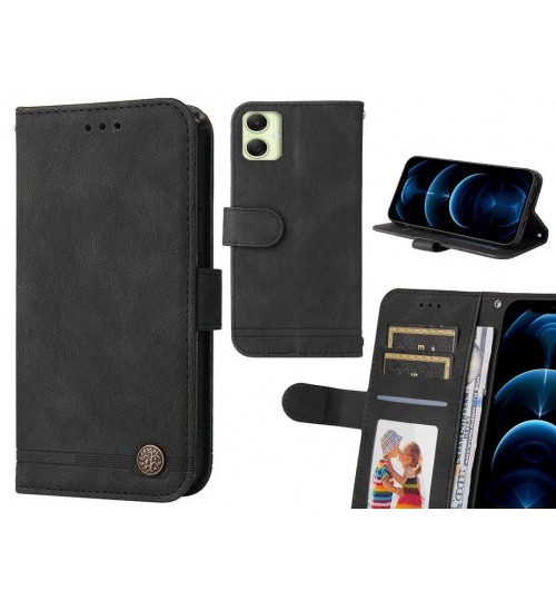 Samsung Galaxy A05 Case Wallet Flip Leather Case Cover - Black