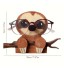 Cute Novelty Animal Eyeglasses Holder - Sloth
