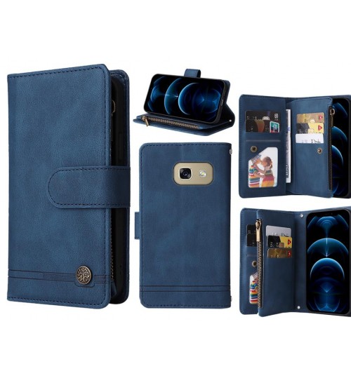 Galaxy A5 2017 Case 9 Card Slots Wallet Denim Leather Case