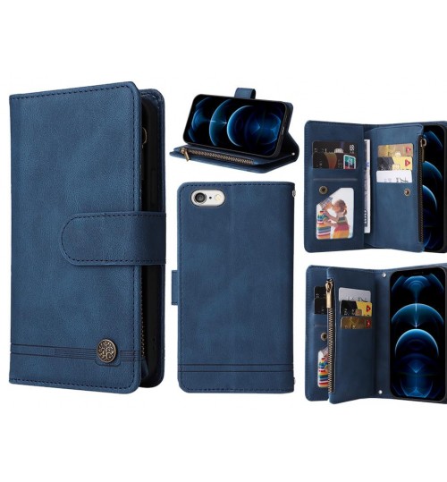iPhone 6S Plus Case 9 Card Slots Wallet Denim Leather Case