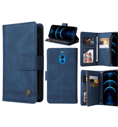 Meizu M6 Note Case 9 Card Slots Wallet Denim Leather Case