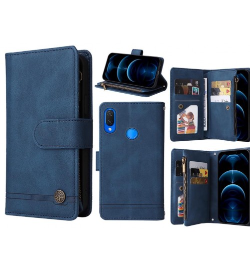 Huawei Nova 3I Case 9 Card Slots Wallet Denim Leather Case