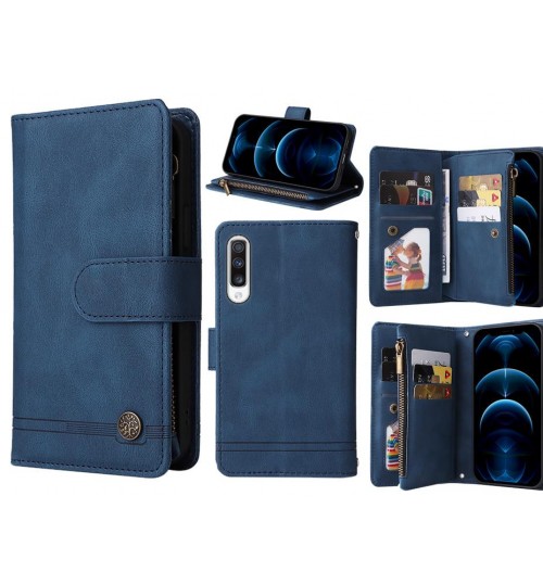 Samsung Galaxy A70 Case 9 Card Slots Wallet Denim Leather Case