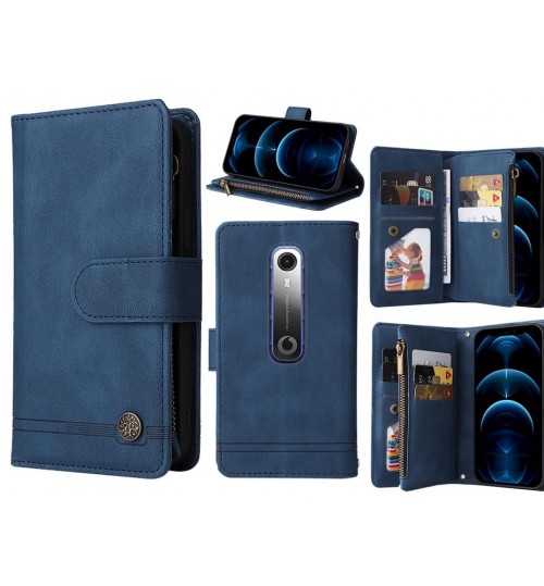 Vodafone N10 Case 9 Card Slots Wallet Denim Leather Case