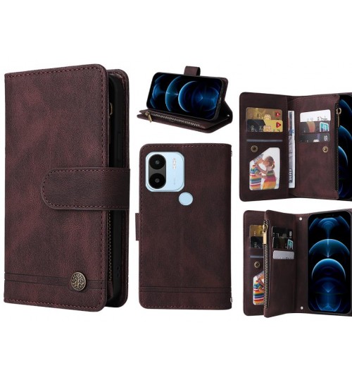 Xiaomi Redmi A2+ Case 9 Card Slots Wallet Denim Leather Case