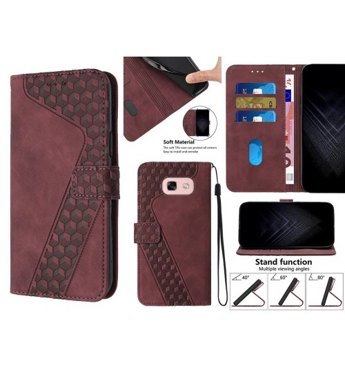 Galaxy A3 2017 Case Wallet Premium PU Leather Cover