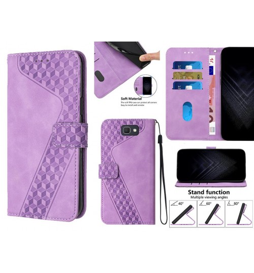 Galaxy J7 Prime Case Wallet Premium PU Leather Cover