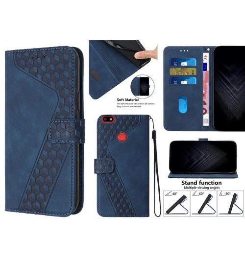 Spark Plus Case Wallet Premium Pu Leather Cover - Blue