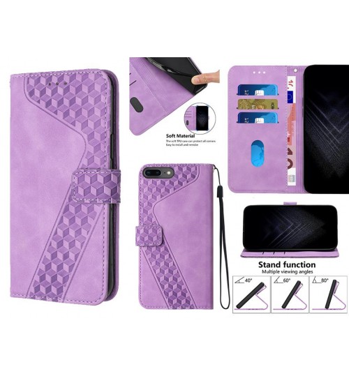 Iphone 7 Plus Case Wallet Premium Pu Leather Cover - Purple
