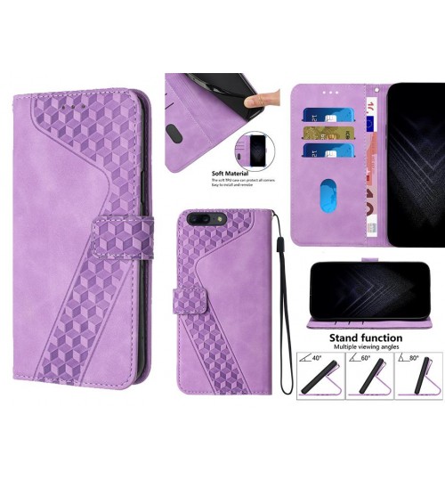 Oneplus 5 Case Wallet Premium Pu Leather Cover - Purple