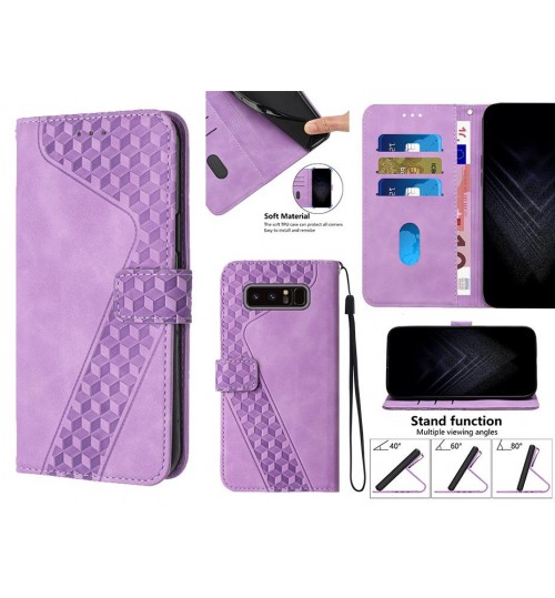 Galaxy Note 8 Case Wallet Premium Pu Leather Cover - Purple
