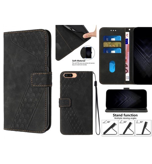 Oppo R11s Case Wallet Premium Pu Leather Cover - Black