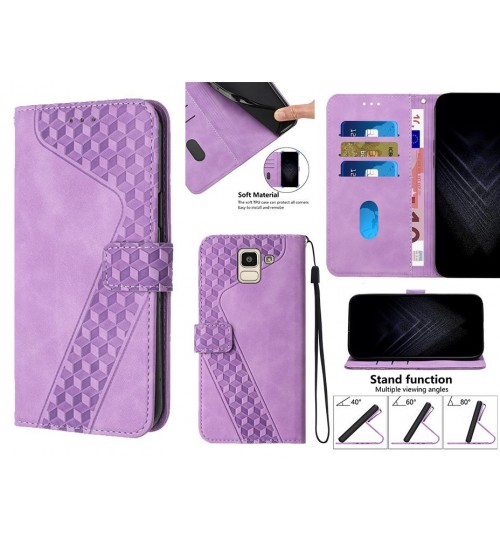 Galaxy J6 Case Wallet Premium PU Leather Cover