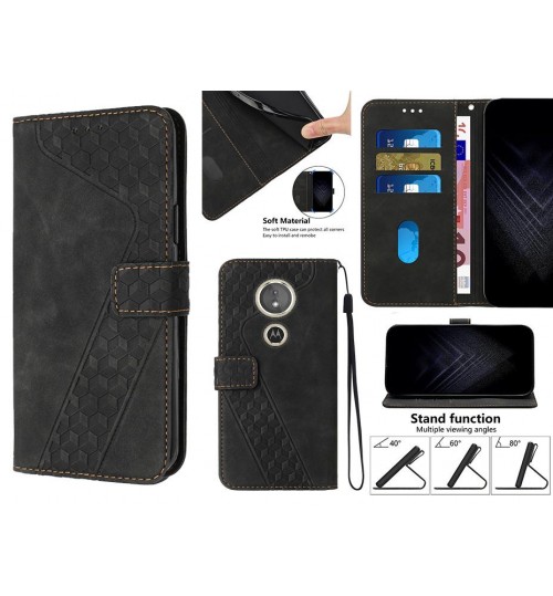 MOTO E5 Case Wallet Premium PU Leather Cover