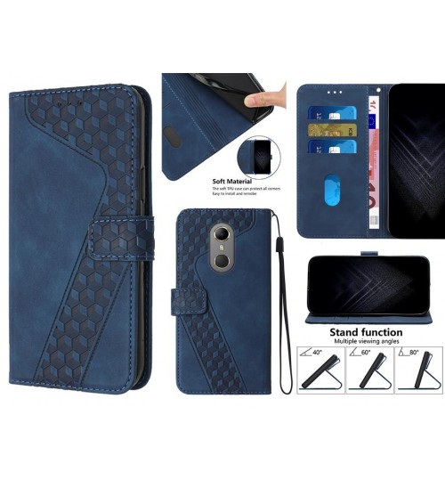 Vodafone N9 Case Wallet Premium Pu Leather Cover - Blue