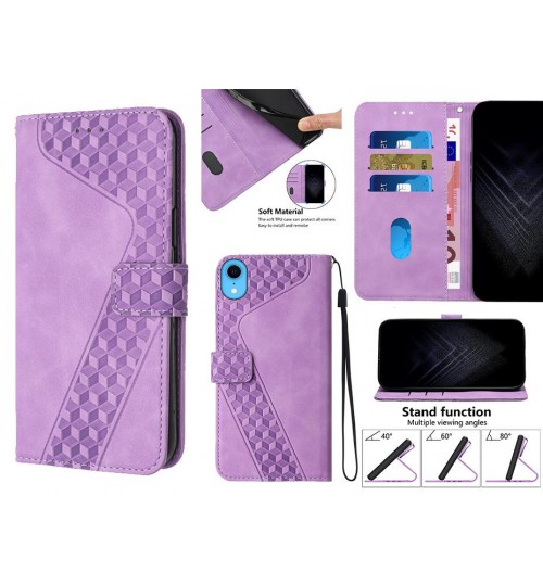 Iphone Xr Case Wallet Premium Pu Leather Cover - Purple