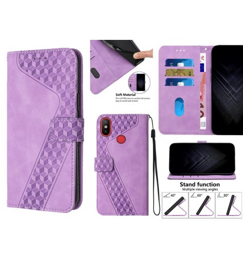 Xiaomi Mi 6x Case Wallet Premium Pu Leather Cover - Purple