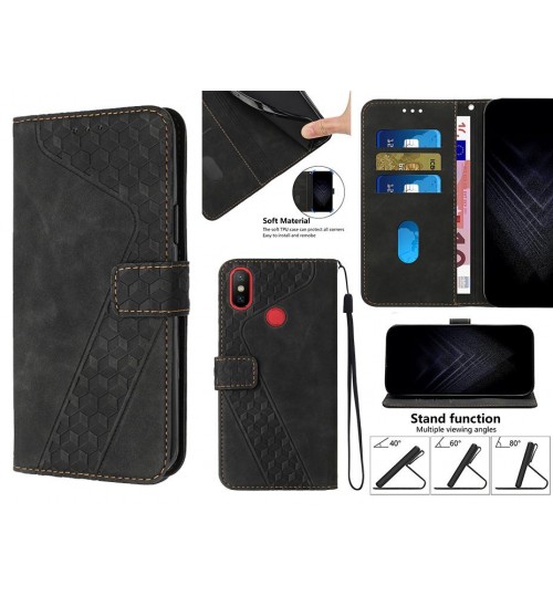 Xiaomi Mi 6x Case Wallet Premium Pu Leather Cover - Black