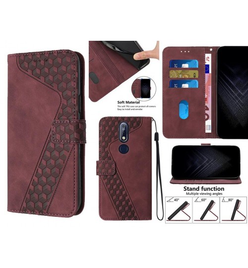 Nokia 7.1 Case Wallet Premium PU Leather Cover