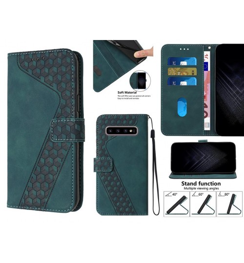 Galaxy S10 Case Wallet Premium PU Leather Cover