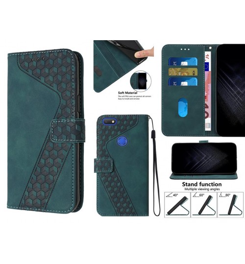 Alcatel 1v Case Wallet Premium Pu Leather Cover - Green