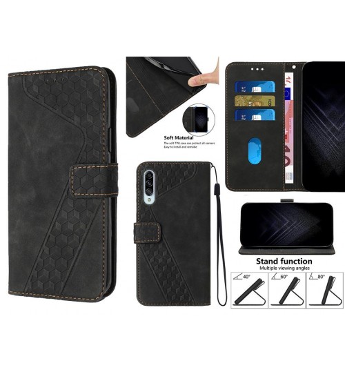Samsung Galaxy A90 Case Wallet Premium Pu Leather Cover - Black