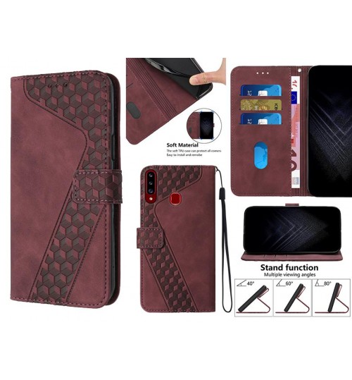 Samsung Galaxy A20s Case Wallet Premium PU Leather Cover