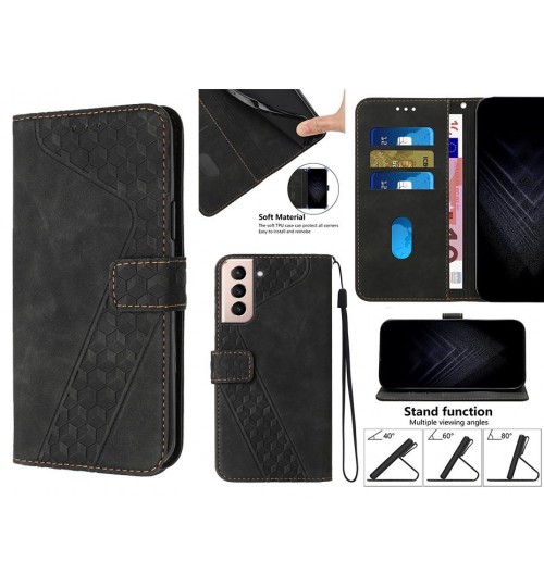 Galaxy S21 Plus Case Wallet Premium Pu Leather Cover - Black