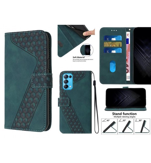 Oppo Find X3 Lite Case Wallet Premium Pu Leather Cover - Green