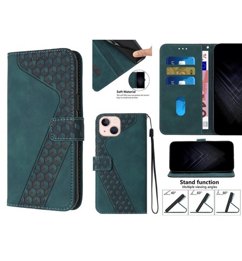 Iphone 13 Mini Case Wallet Premium Pu Leather Cover - Green