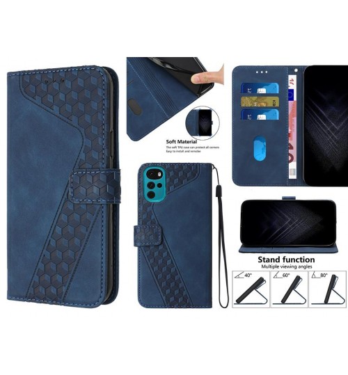 MOTO G22 Case Wallet Premium PU Leather Cover