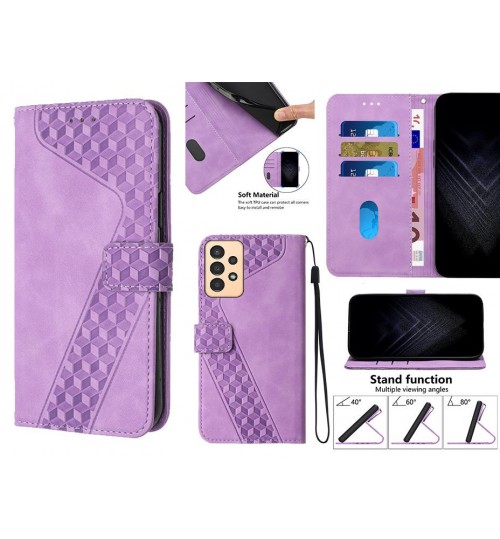 Samsung Galaxy A13 Case Wallet Premium Pu Leather Cover - Purple