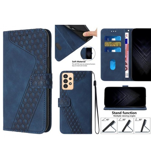 Samsung Galaxy A13 Case Wallet Premium Pu Leather Cover - Blue