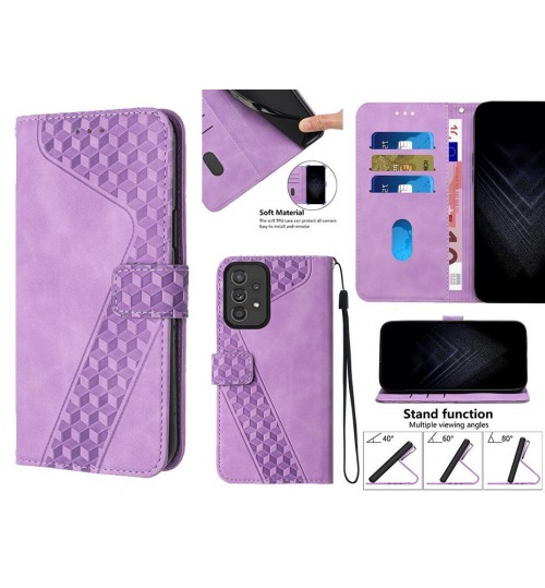 Samsung Galaxy A33 5g Case Wallet Premium Pu Leather Cover - Purple