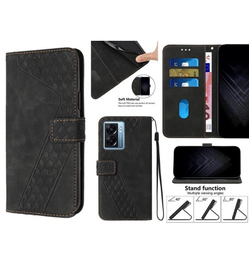 Oppo A77 2022 Case Wallet Premium Pu Leather Cover - Black
