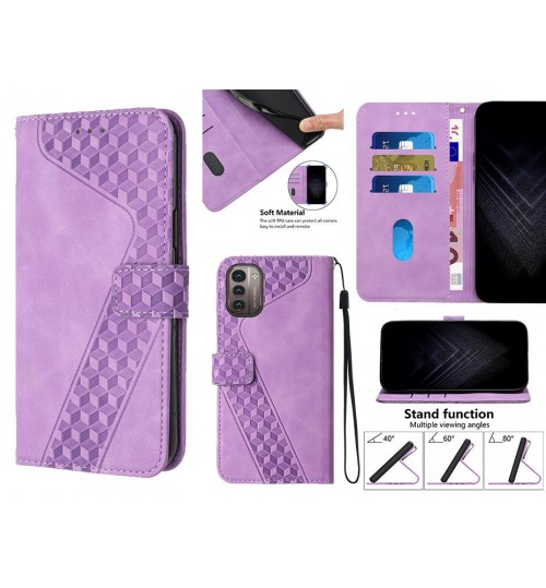 Nokia G21 Case Wallet Premium Pu Leather Cover - Purple