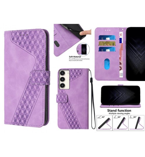 Samsung Galaxy S23 Plus Case Wallet Premium Pu Leather Cover - Purple